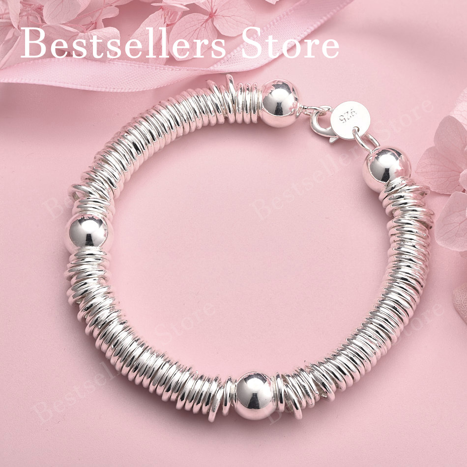 Men Accessories Ring And Bracelet - سوار متعدد الحلقات رائع من الفضة