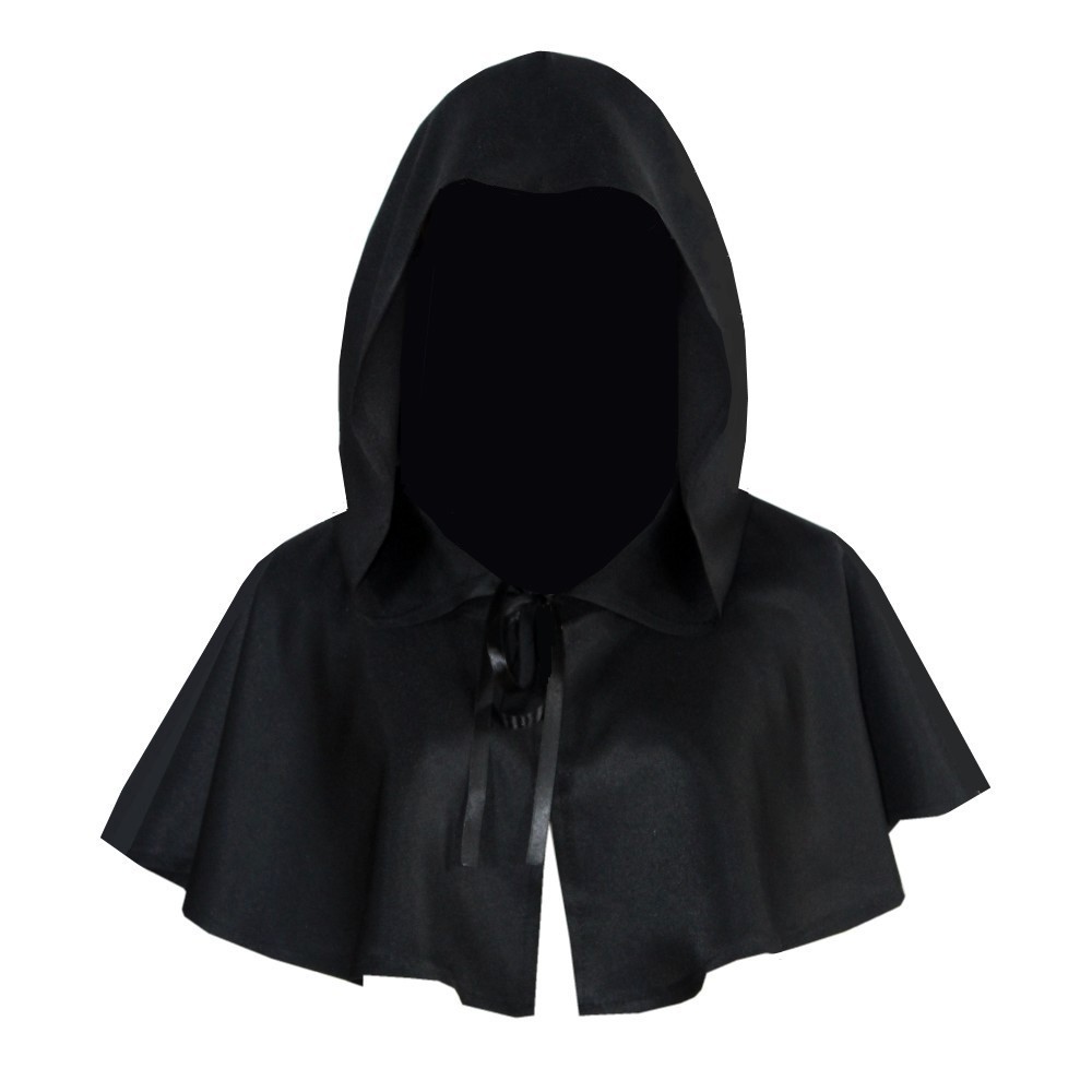 Men'S Vampire Accessories - عباءة القتل القصيرة ذات القلنسوة للهالوين