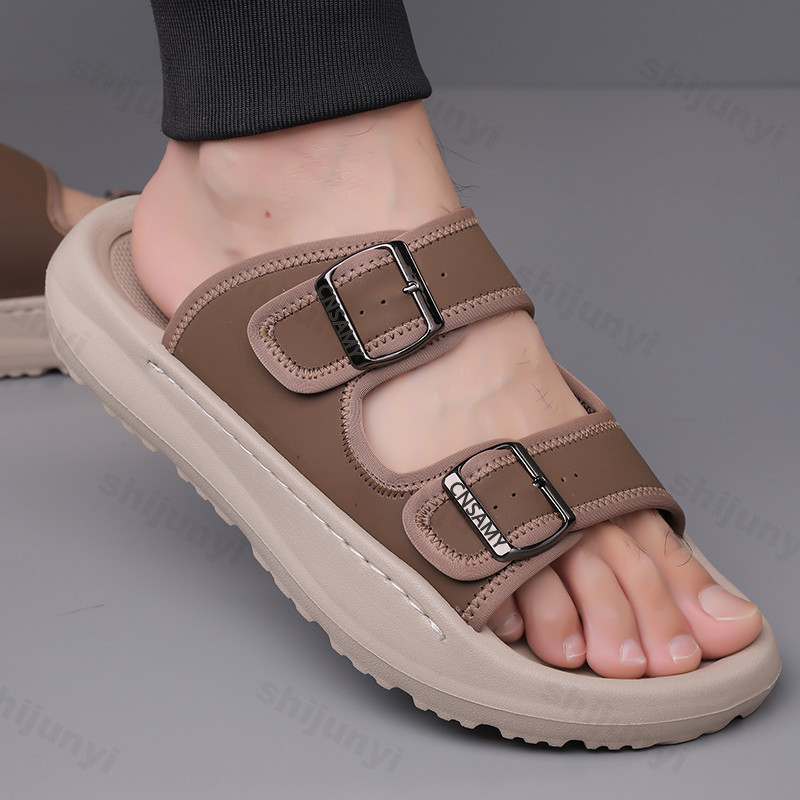 Men'S Accessories Leather - شبشب رجالي 2025 الصيف تنفس في