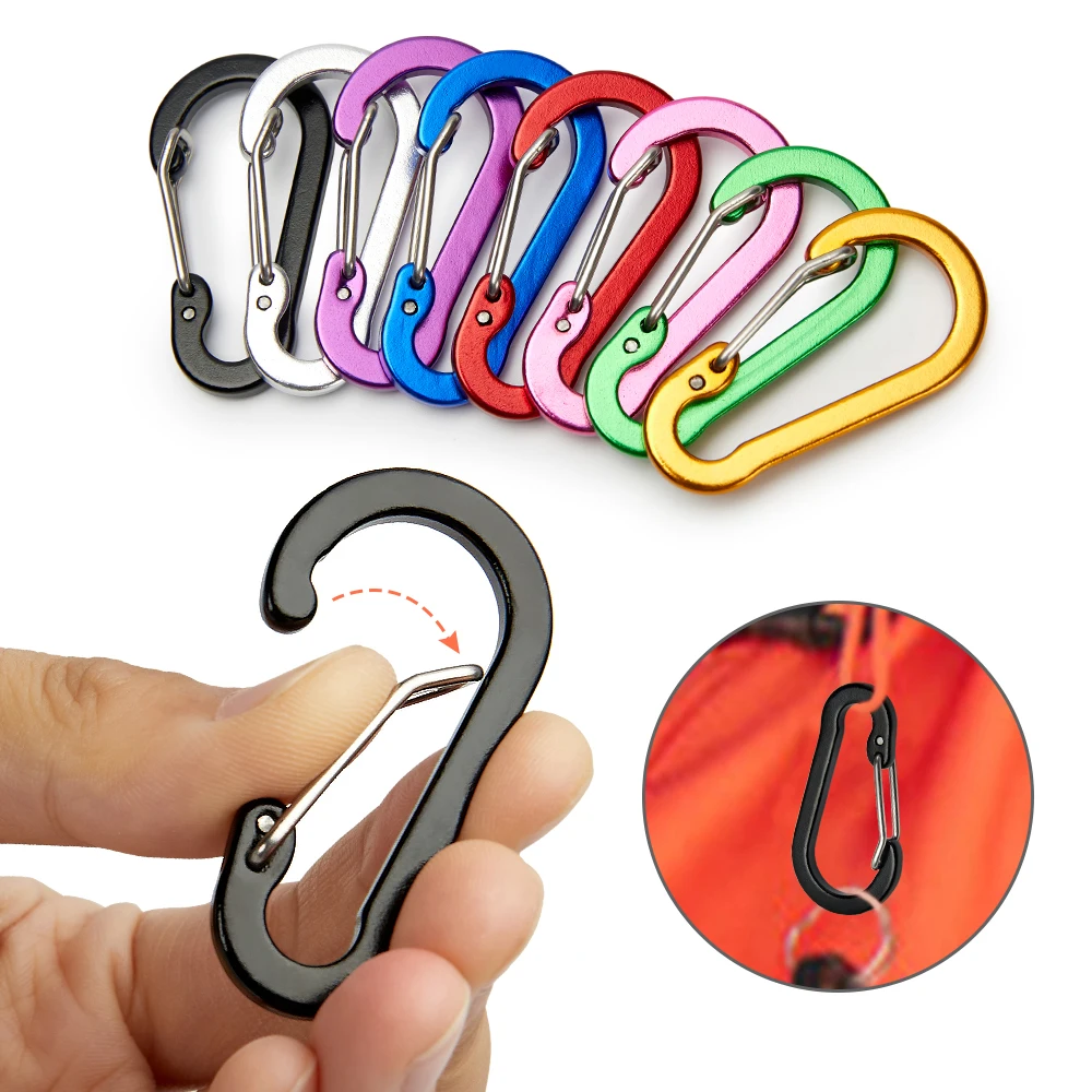 Keychain Multi Tool - طقم مشبك حلقة تسلق للسائحين ،