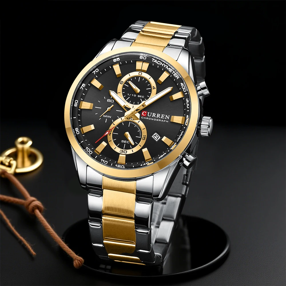 Men'S Accessories And Jewelry - CURREN ساعات كوارتز كرونو رياضية كاجوال