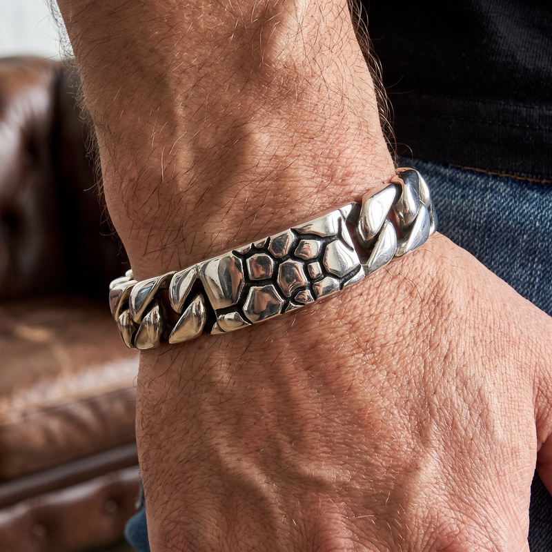 Men Accessories Ring And Bracelet - سوار كيلين من الفولاذ المقاوم للصدأ