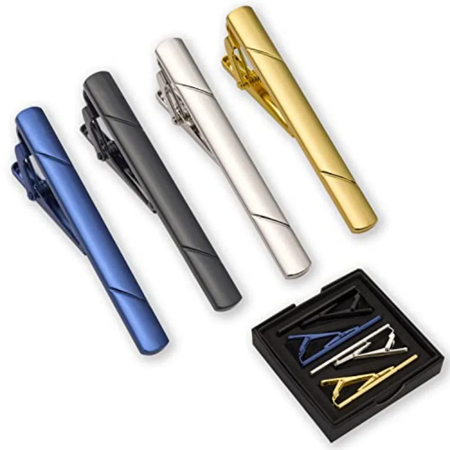 Men'S Accessories Fashion - 4 قطع مشابك ربطة عنق للرجال