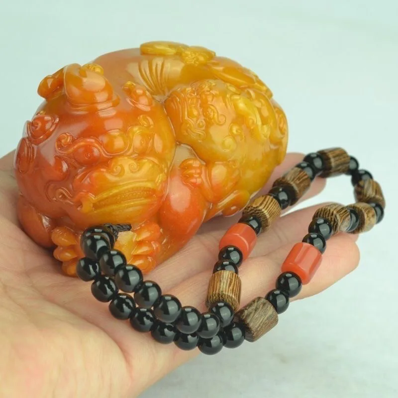 Men'S Accessories Chain - الطبيعية هوانغ Longyu Pixiu قلادة حلية