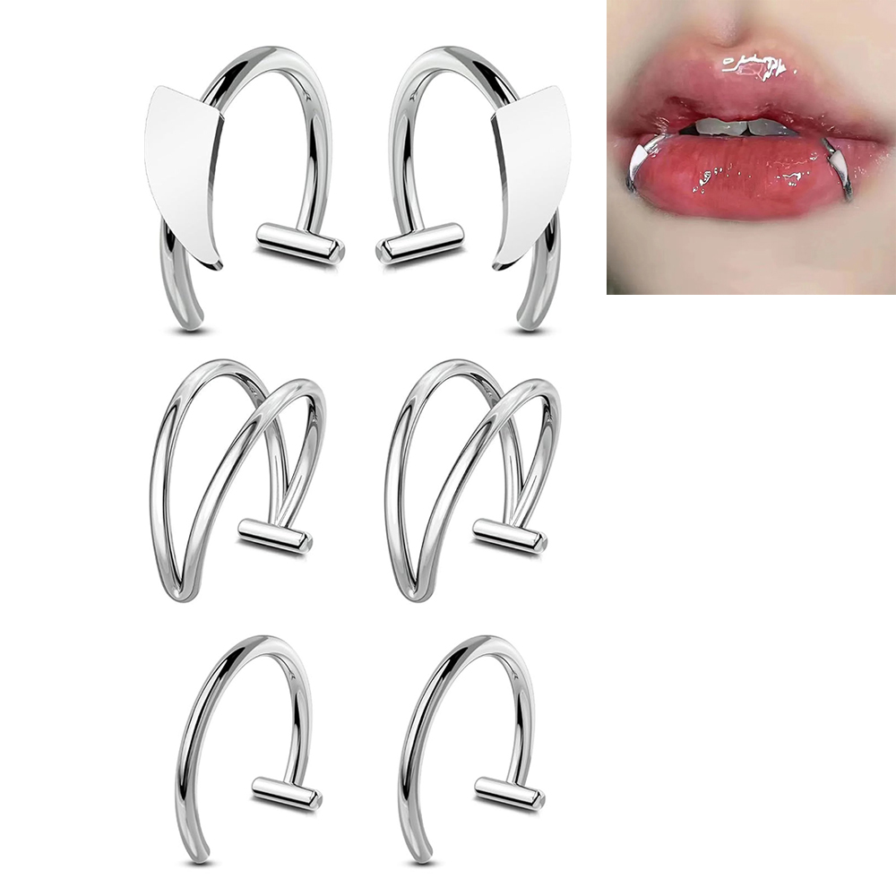 Men'S Vampire Accessories - 6 قطعة الفولاذ المقاوم للصدأ وهمية