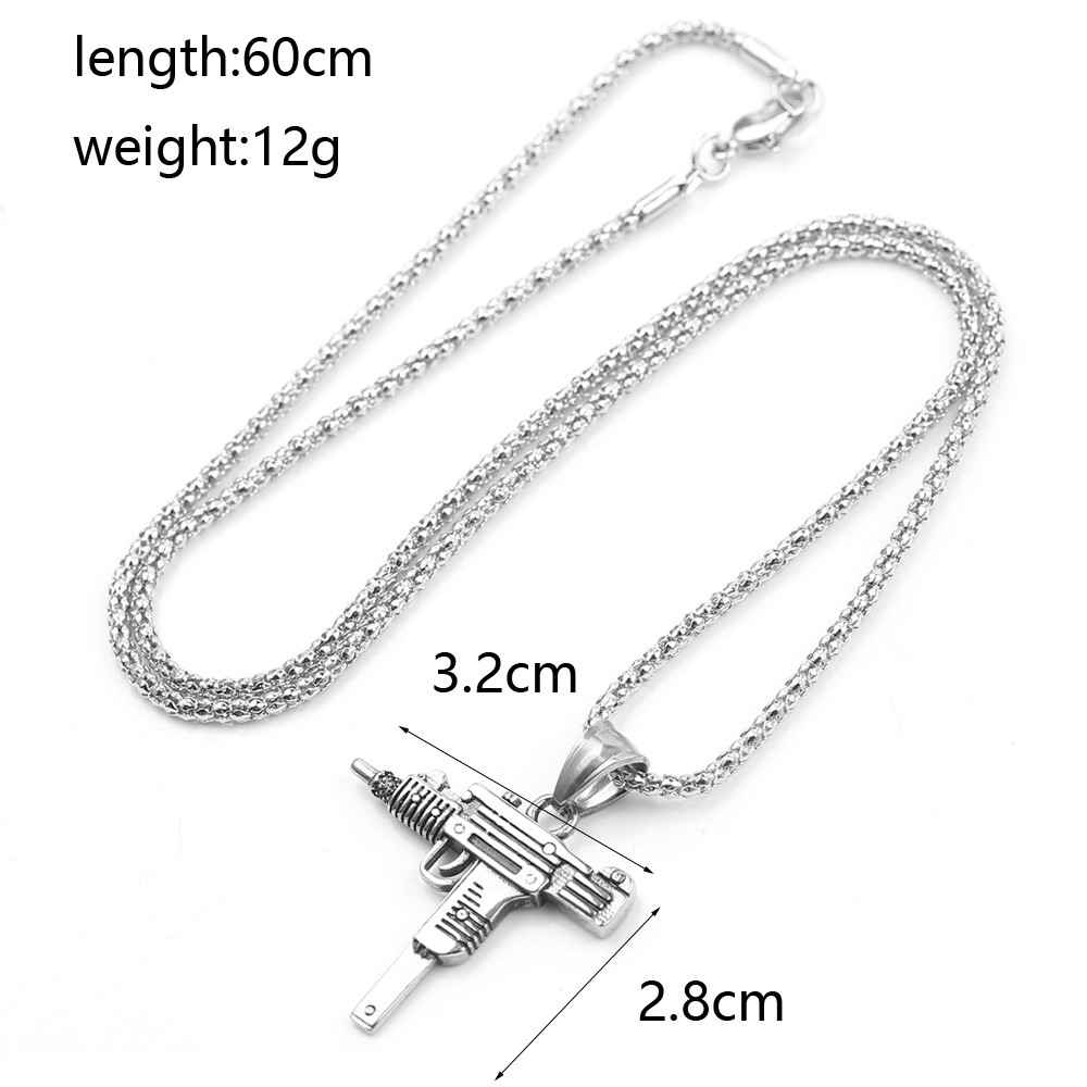 قلادة على شكل مسدس أوزي - مجوه - مراجعة Men'S Accessories And Jewelry وسعره