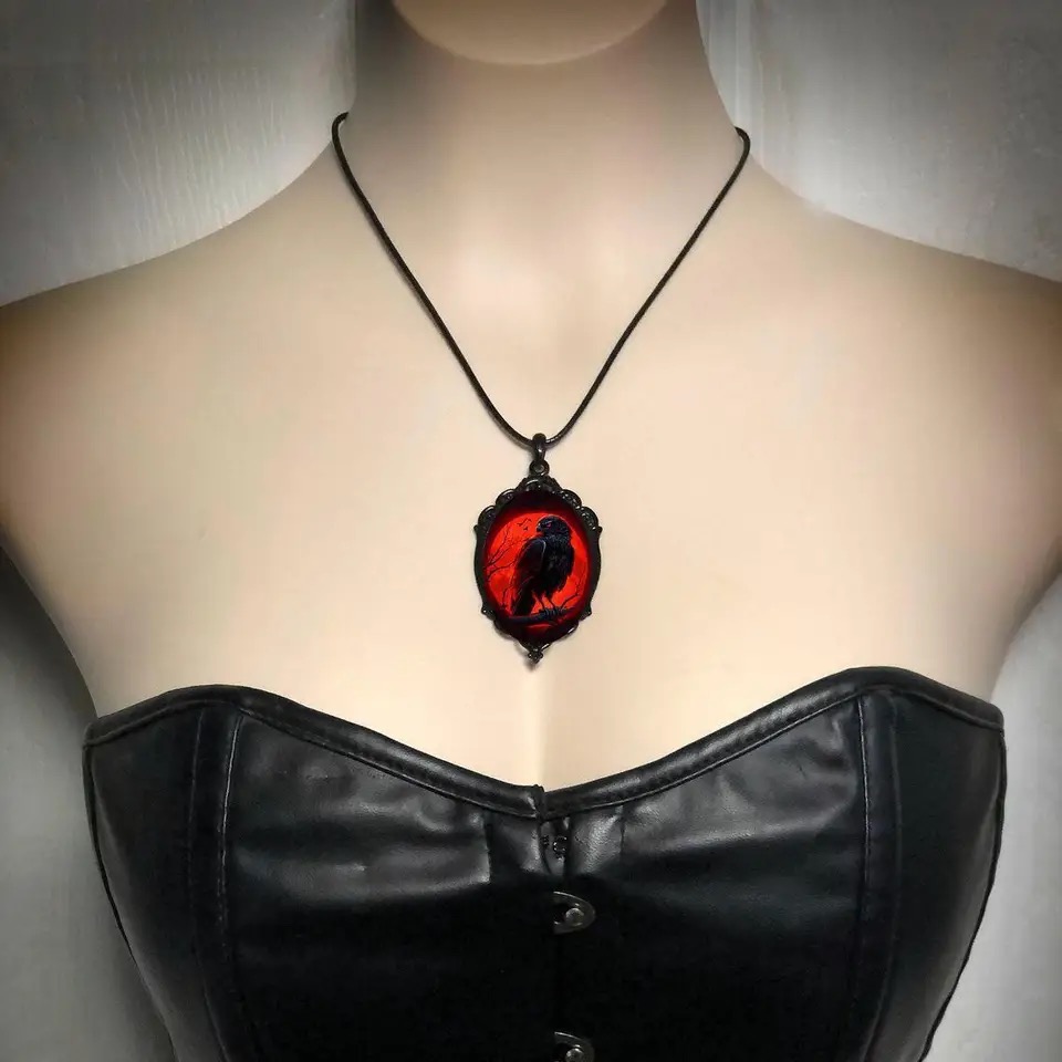 القوطية مصاص دماء البومة النقش - مراجعة Men'S Vampire Accessories وسعره