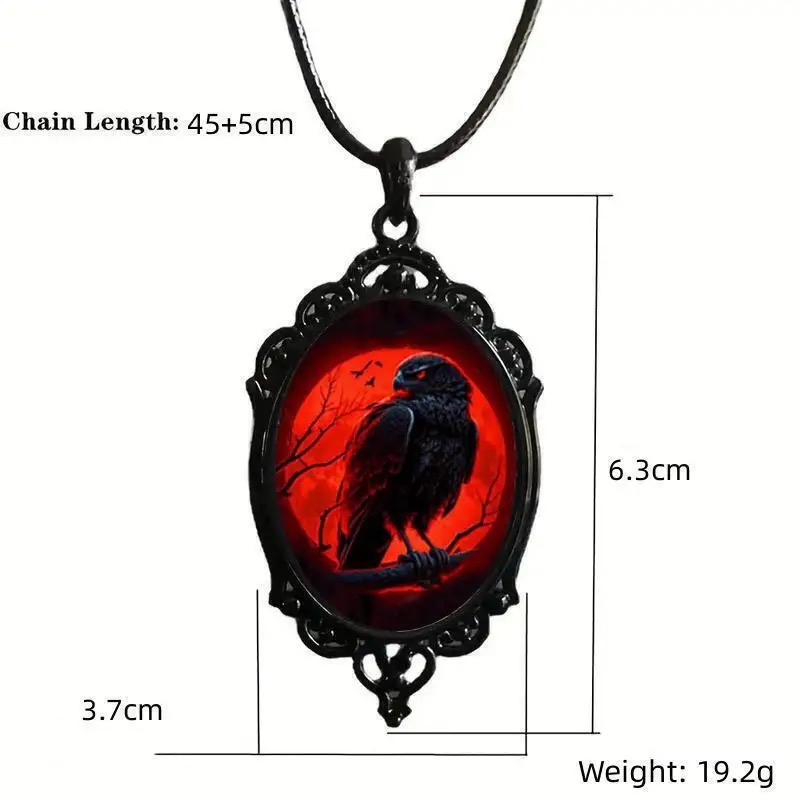 القوطية مصاص دماء البومة النقش - مراجعة Men'S Vampire Accessories وسعره