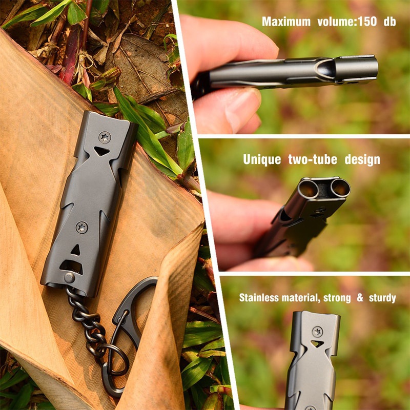 في الهواء الطلق EDC صفارة إنقا - مراجعة Keychain Multi Tool وسعره