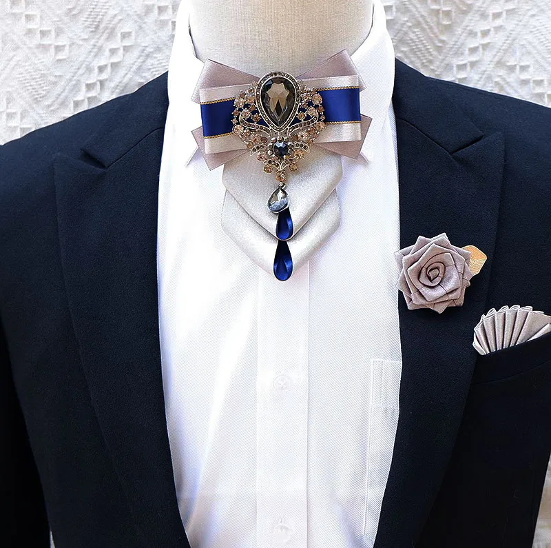 الفاخرة حجر الراين ربطة القوس  - مراجعة Men'S Accessories High End وسعره