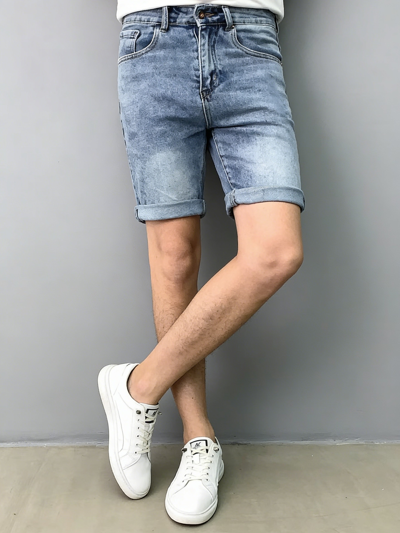 شورت جينز رجالي كلاسيكي أزرق م - مراجعة Men Accessories To Wear وسعره