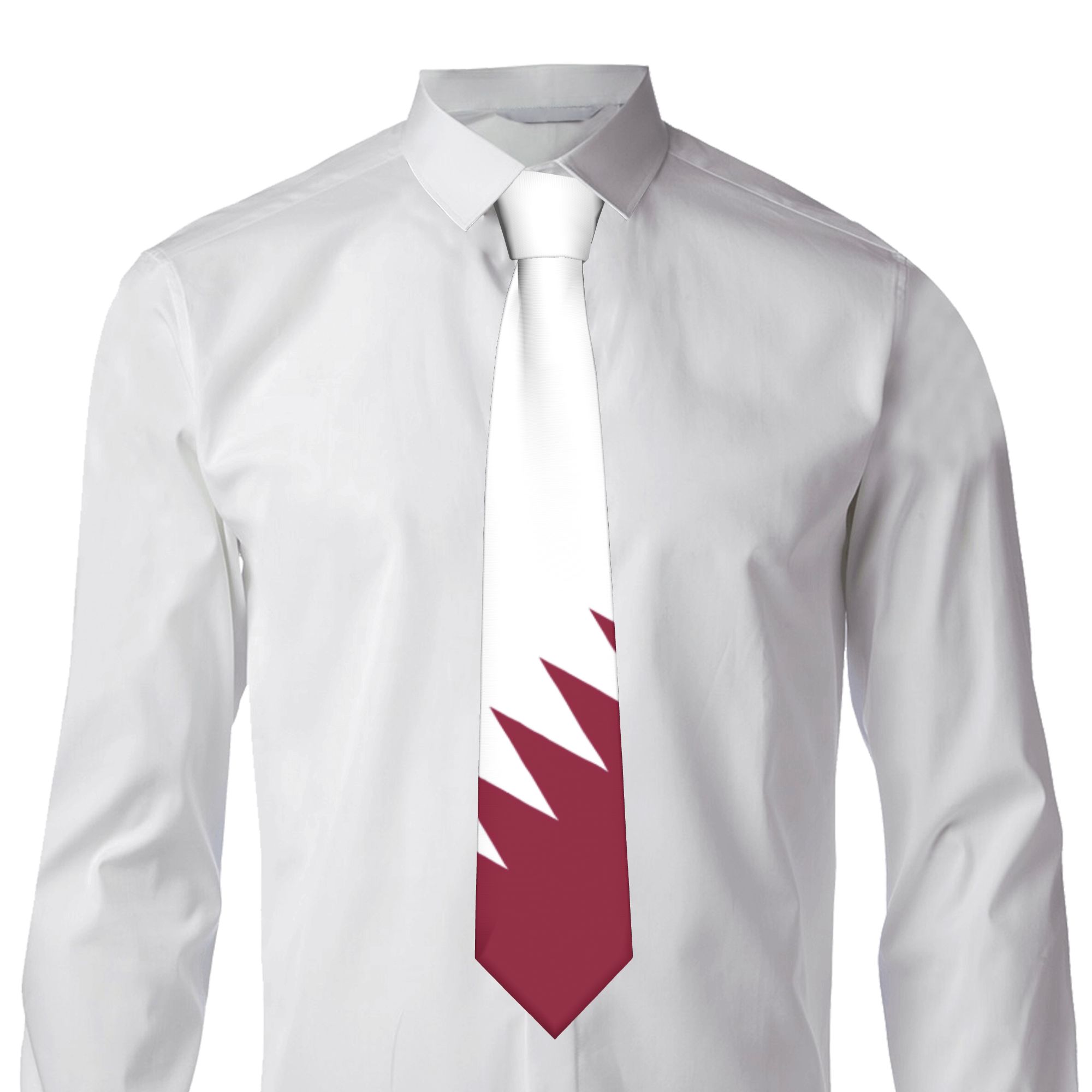 ربطة عنق رجالية بتصميم علم قطر - مراجعة Men Accessories Qatar وسعره