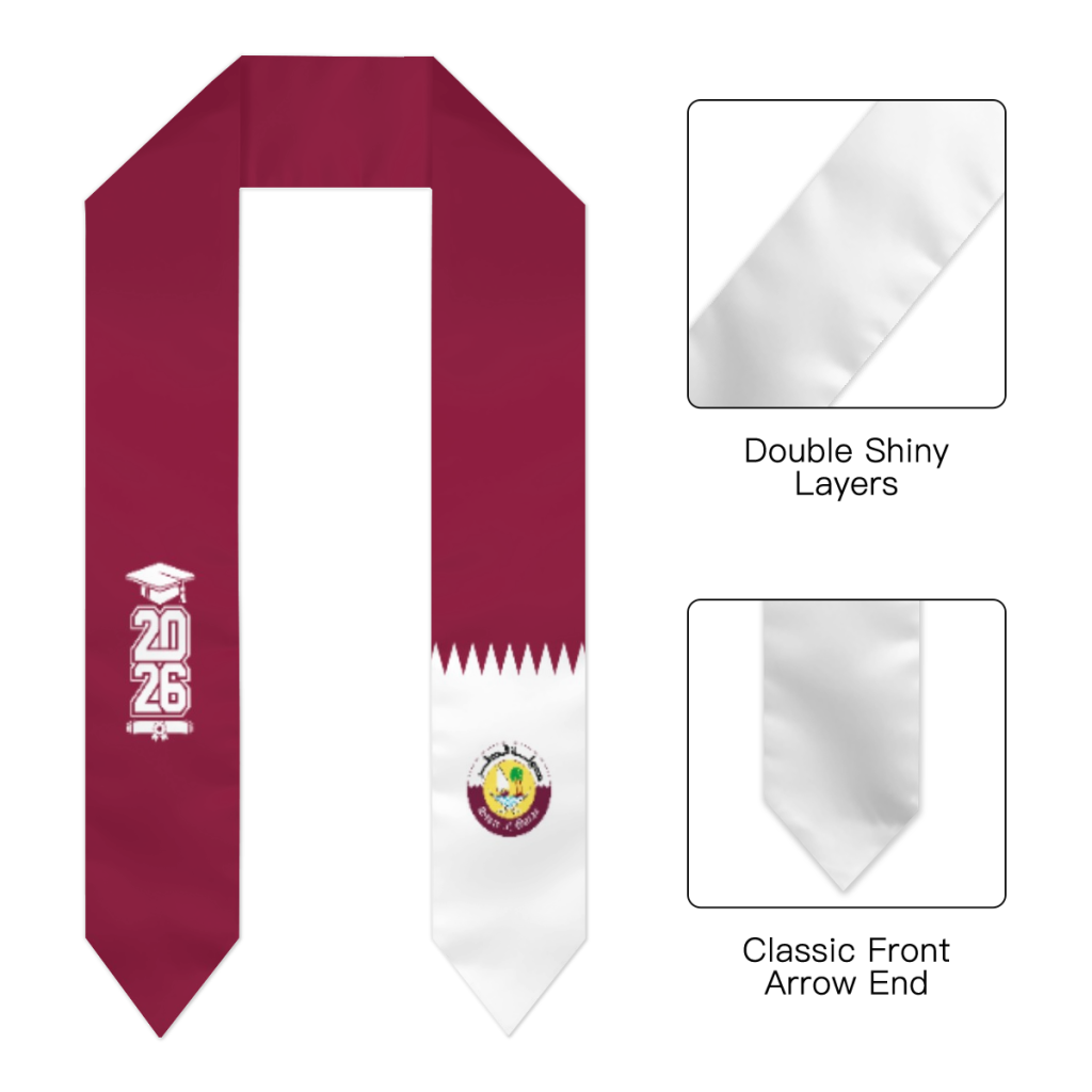 وشاح تخرج بعلم قطر لدفعة 2026، - مراجعة Men Accessories Qatar وسعره