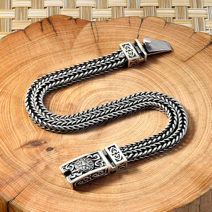 جديد صف مزدوج ذيل الثعلب ستة ت - مراجعة Men Accessories Ring And Bracelet وسعره