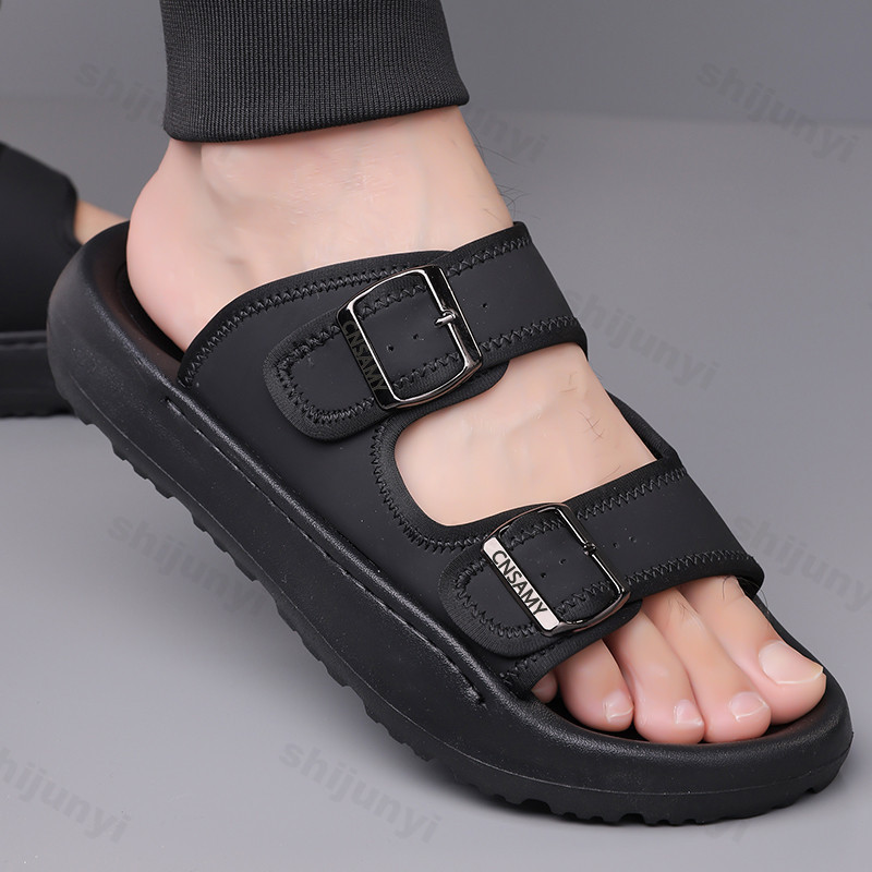 شبشب رجالي 2025 الصيف تنفس في  - مراجعة Men'S Accessories Leather وسعره