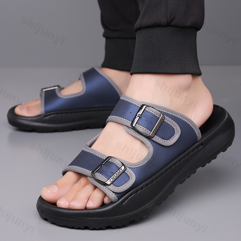شبشب رجالي 2025 الصيف تنفس في  - مراجعة Men'S Accessories Leather وسعره