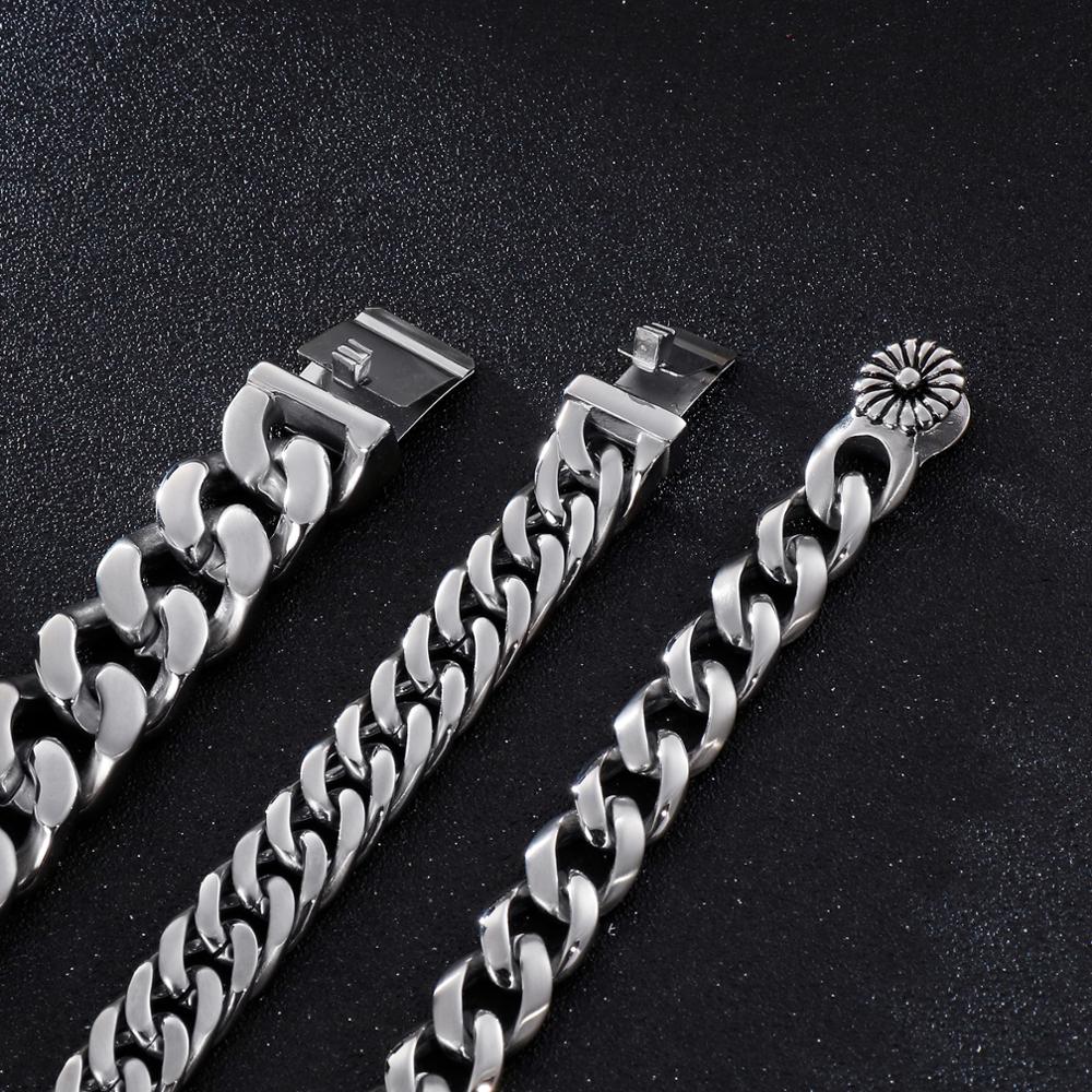 KALEN 22 سنتيمتر المقاوم للصدأ - مراجعة Men Accessories Ring And Bracelet وسعره