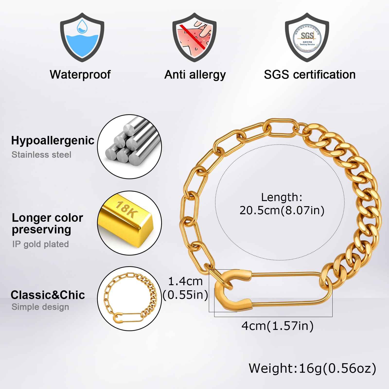 سوار فينوكس للرجال بتصميم مشبك - مراجعة Men Accessories Ring And Bracelet وسعره