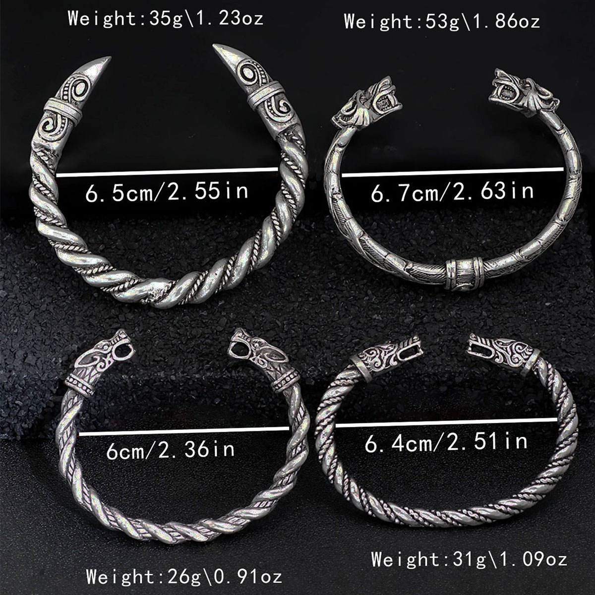 4-قطعة الشمال فايكنغ الرجعية ا - مراجعة Men Accessories Ring And Bracelet وسعره