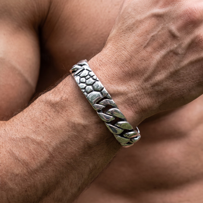 سوار كيلين من الفولاذ المقاوم  - مراجعة Men Accessories Ring And Bracelet وسعره