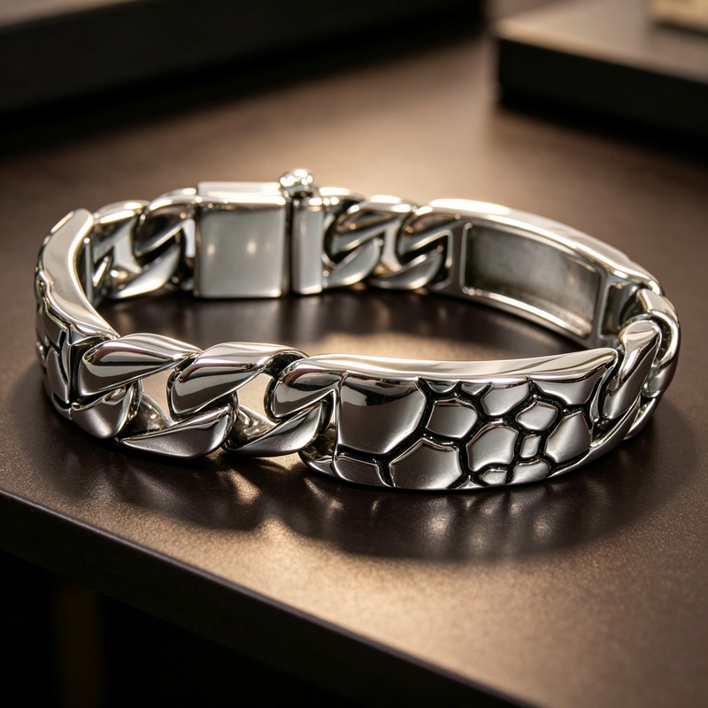 سوار كيلين من الفولاذ المقاوم  - مراجعة Men Accessories Ring And Bracelet وسعره
