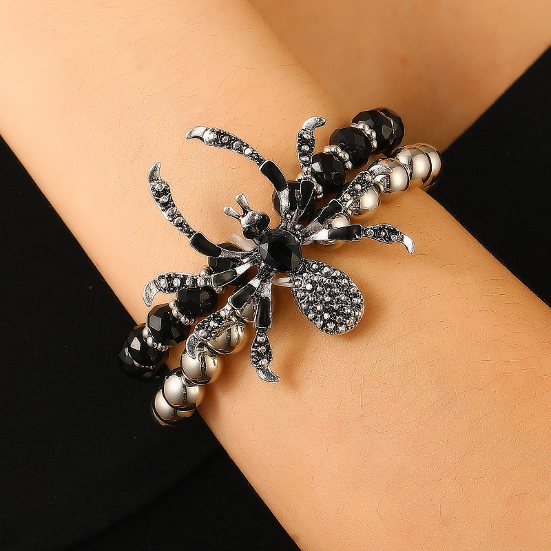 سوار وخاتم وقلادة بتصميم عنكبو - مراجعة Men Accessories Ring And Bracelet وسعره