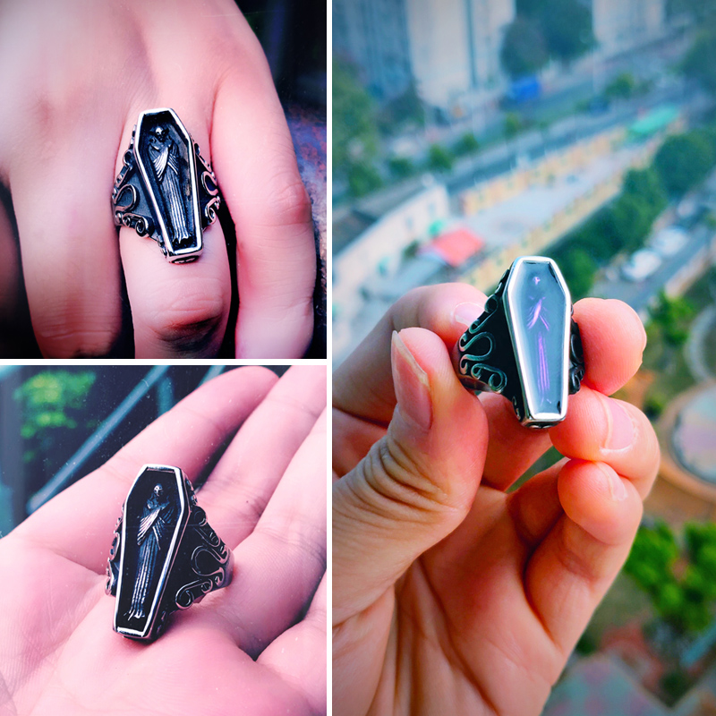 BEIER Undertaker الجمجمة القوط - مراجعة Men'S Vampire Accessories وسعره