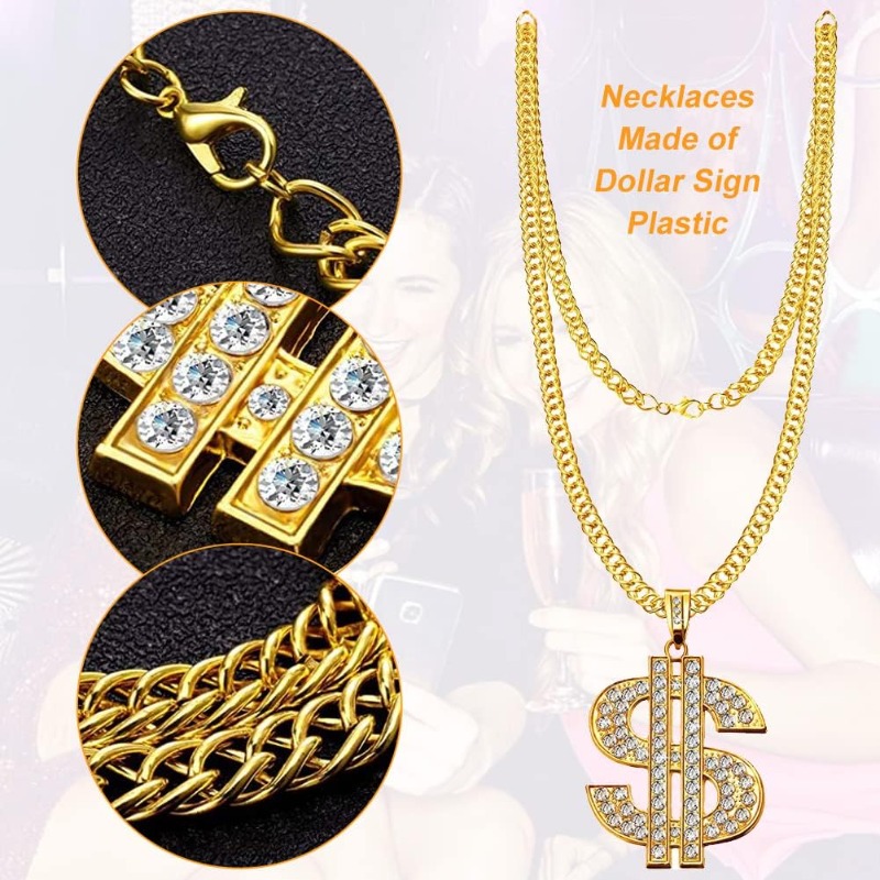 طقم أزياء هيب هوب مكون من 5 قط - مراجعة Men Accessories Ring And Bracelet وسعره