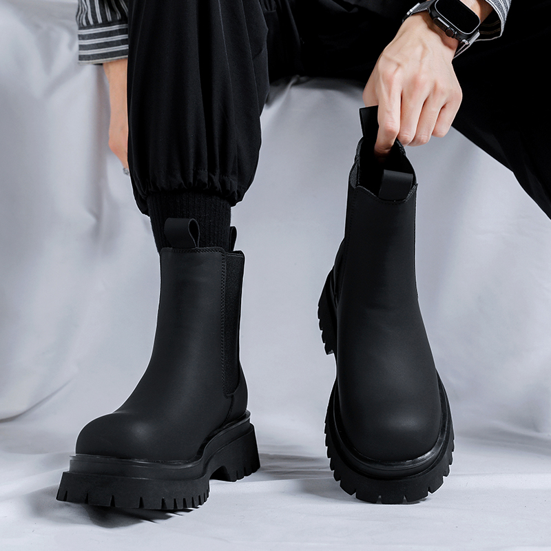 2026 بوتات رجالية سوداء عالية  - مراجعة Men'S Accessories Leather وسعره
